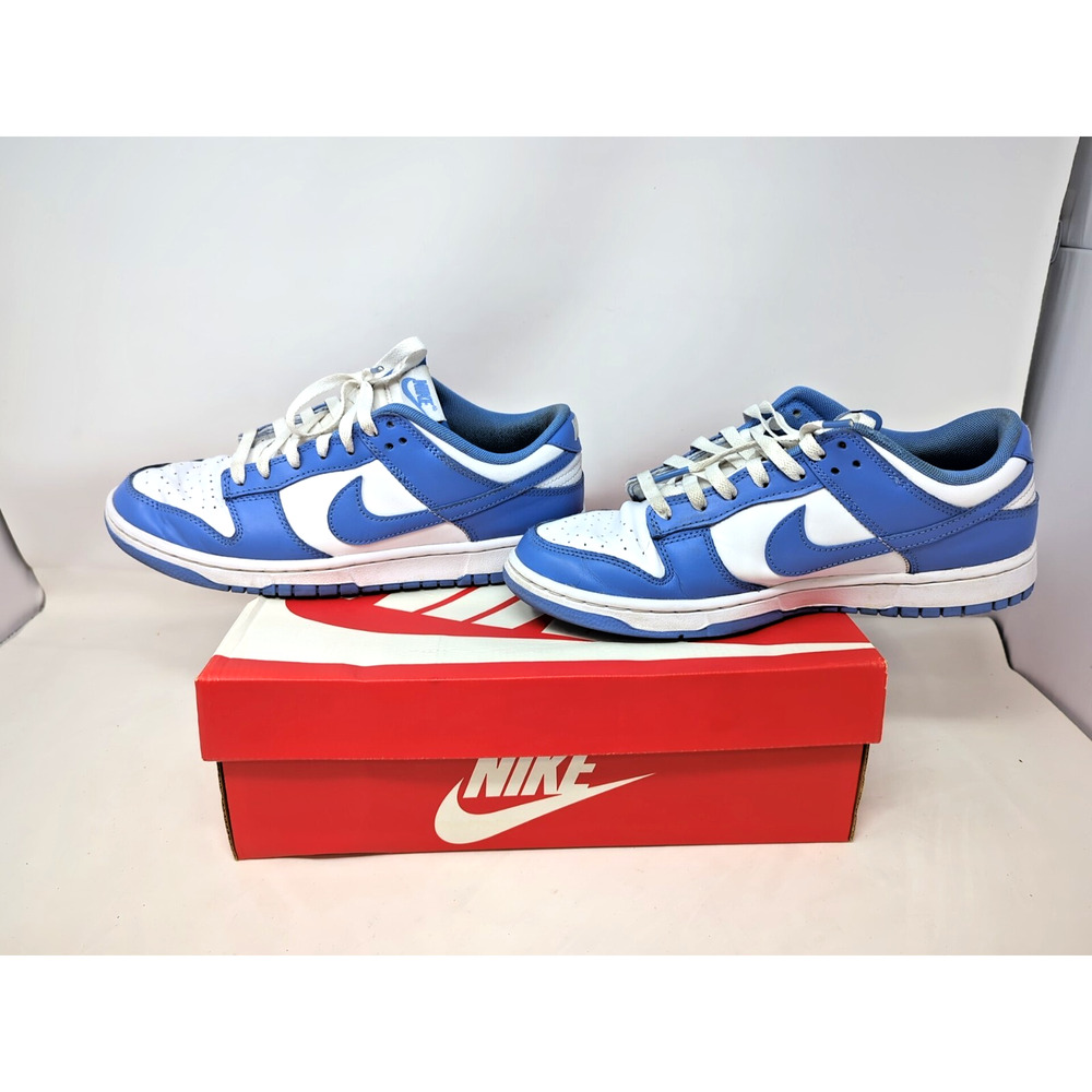 Size 9 - Nike Dunk Low Polar Blue DV0833 400 with box used fast shipping - Picture 2 of 9